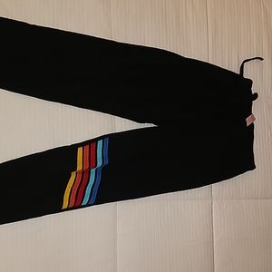 Black/rainbow sweatpants